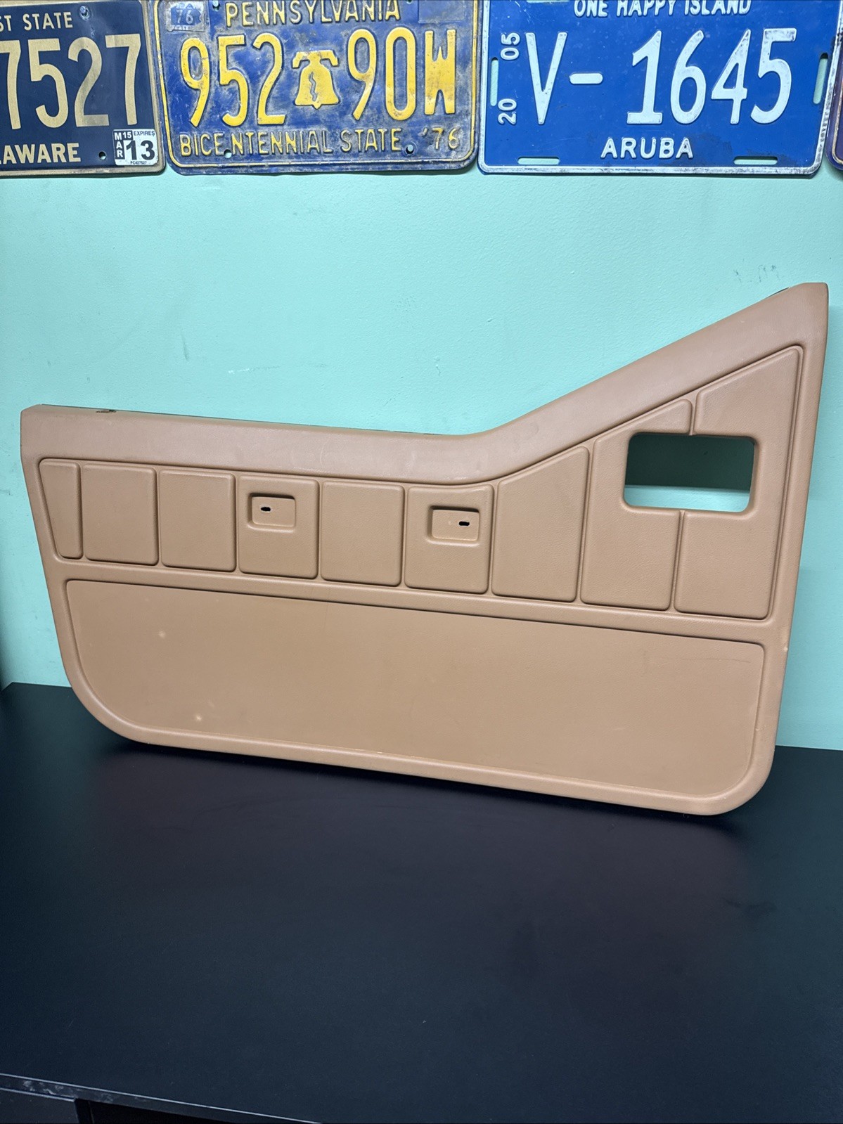 NOS OEM 87-95 Jeep Wrangler YJ Lh Front HALF Door Trim Panel Card NEW OLD STOCK NOS OEM 87-95 Jeep Wrangler YJ Lh Front HALF Door Trim Panel Card NEW OLD STOCK