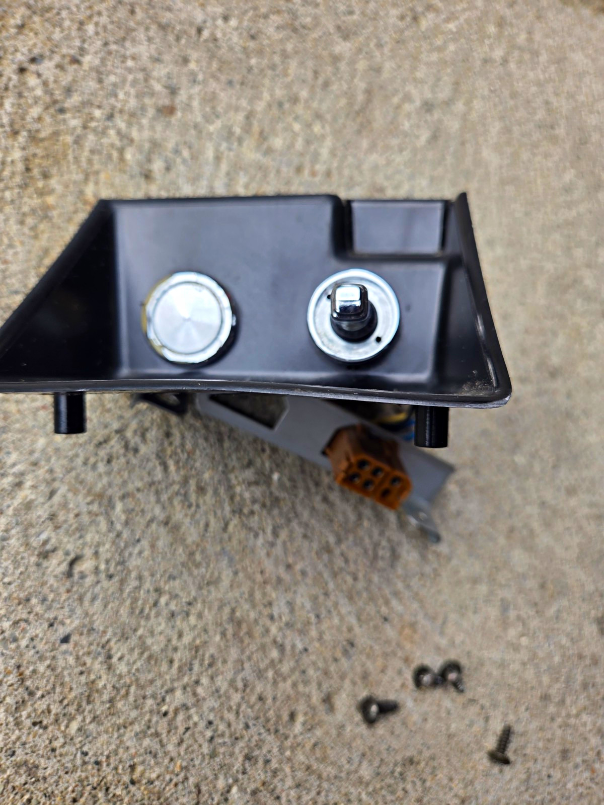 1979 Datsun 280ZX S130 OEM Power Mirror Switch Control w Bracket Pocket