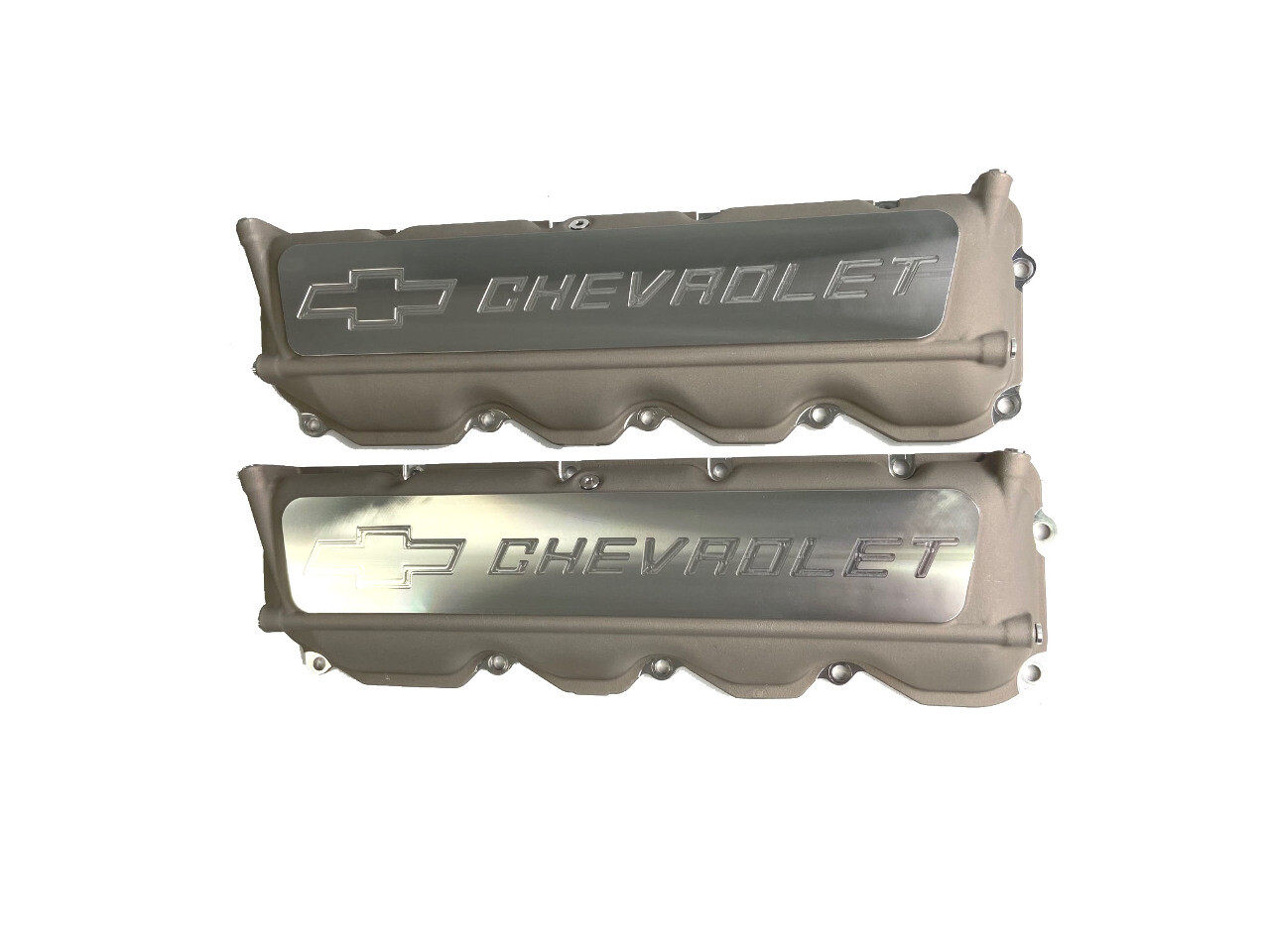 GM Racing Bowtie Chevrolet Aluminum Valve Covers for Chevy R07 NASCAR Pair