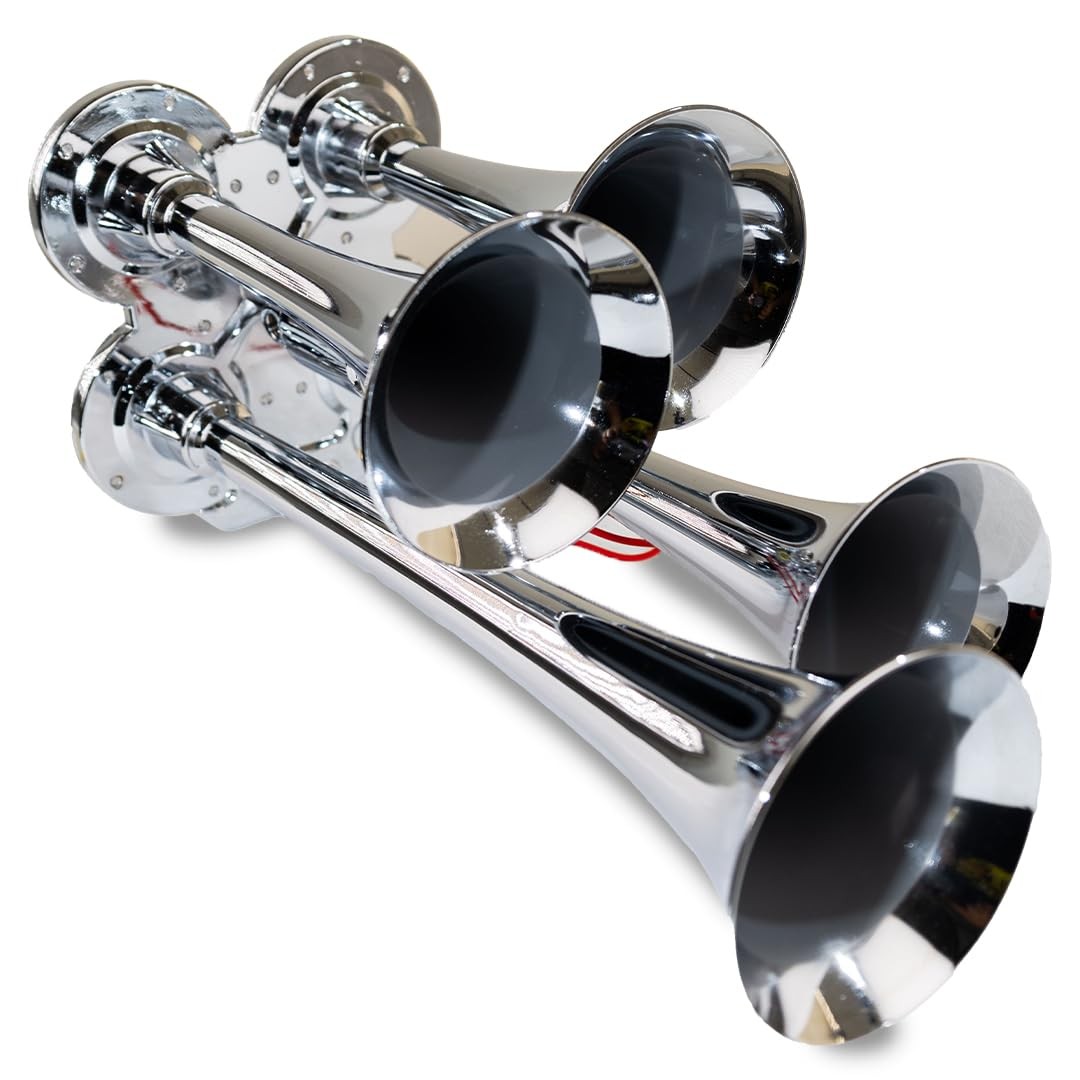 Kleinn Air Horns 141 Compact Quad Air Horn - Chrome