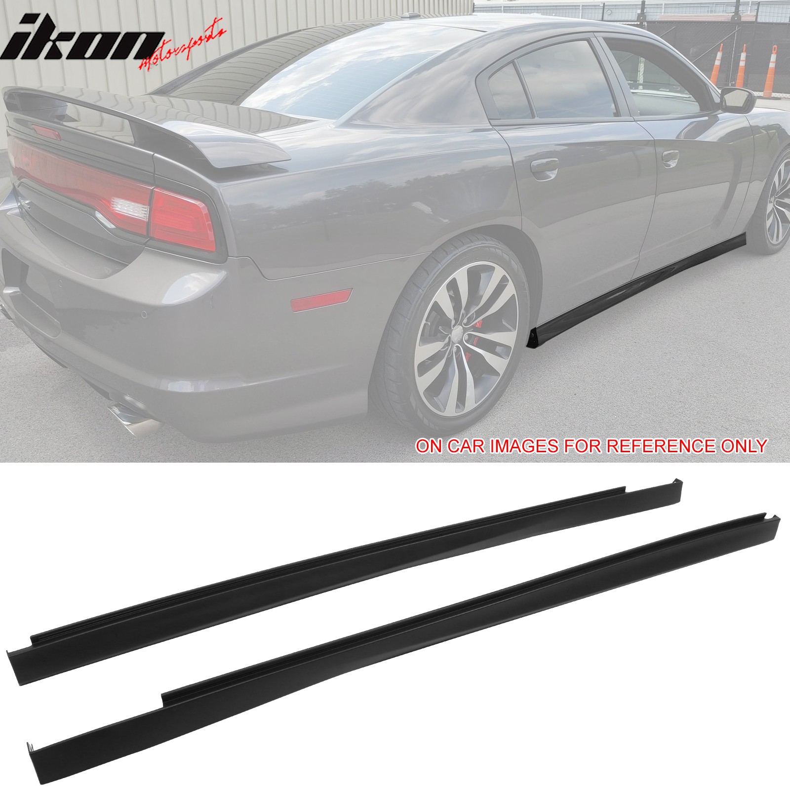 Fits 11-23 Dodge Charger GT R/T SXT Side Skirts SRT Style Rocker Panel Unpainted Fits 11-23 Dodge Charger GT R/T SXT Side Skirts SRT Style Rocker Panel Unpainted