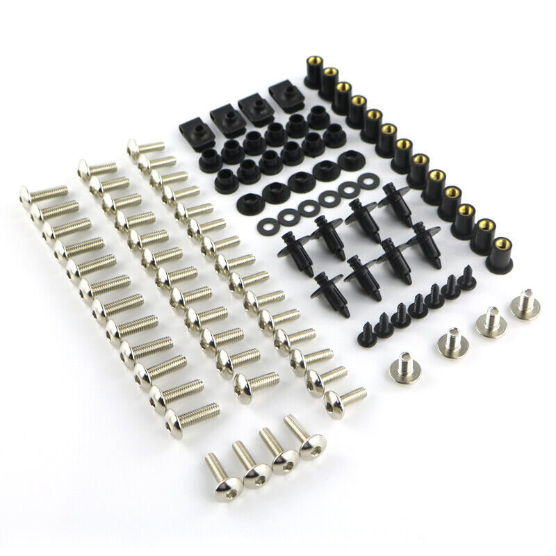 Complete Fairing Bolts Screws Kit Nuts Fasteners Kit Aftermarket Fit For Honda 
