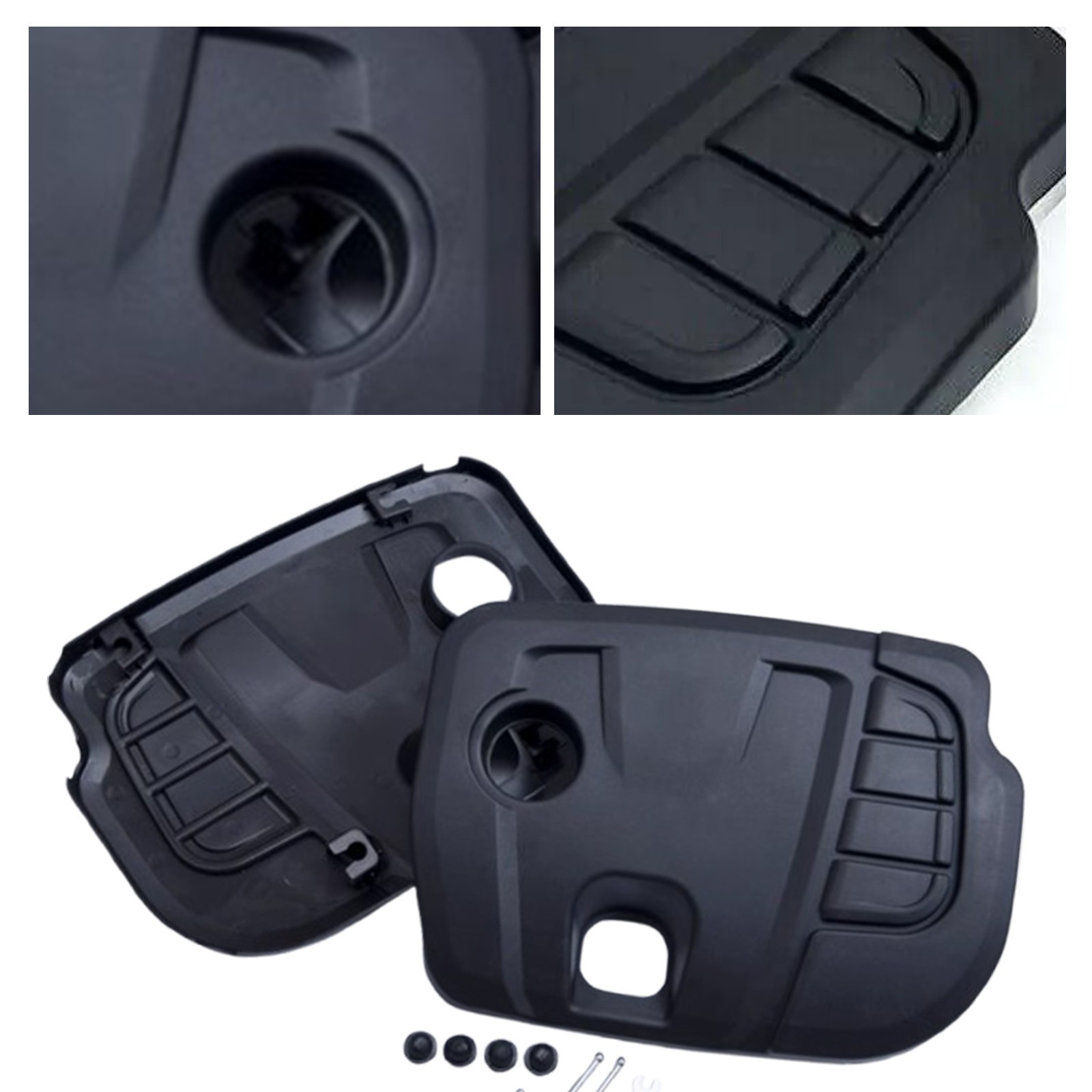 ABS Auto Front Engine Cover Bonnet Hood Cover black For Kicks 2017-2020
