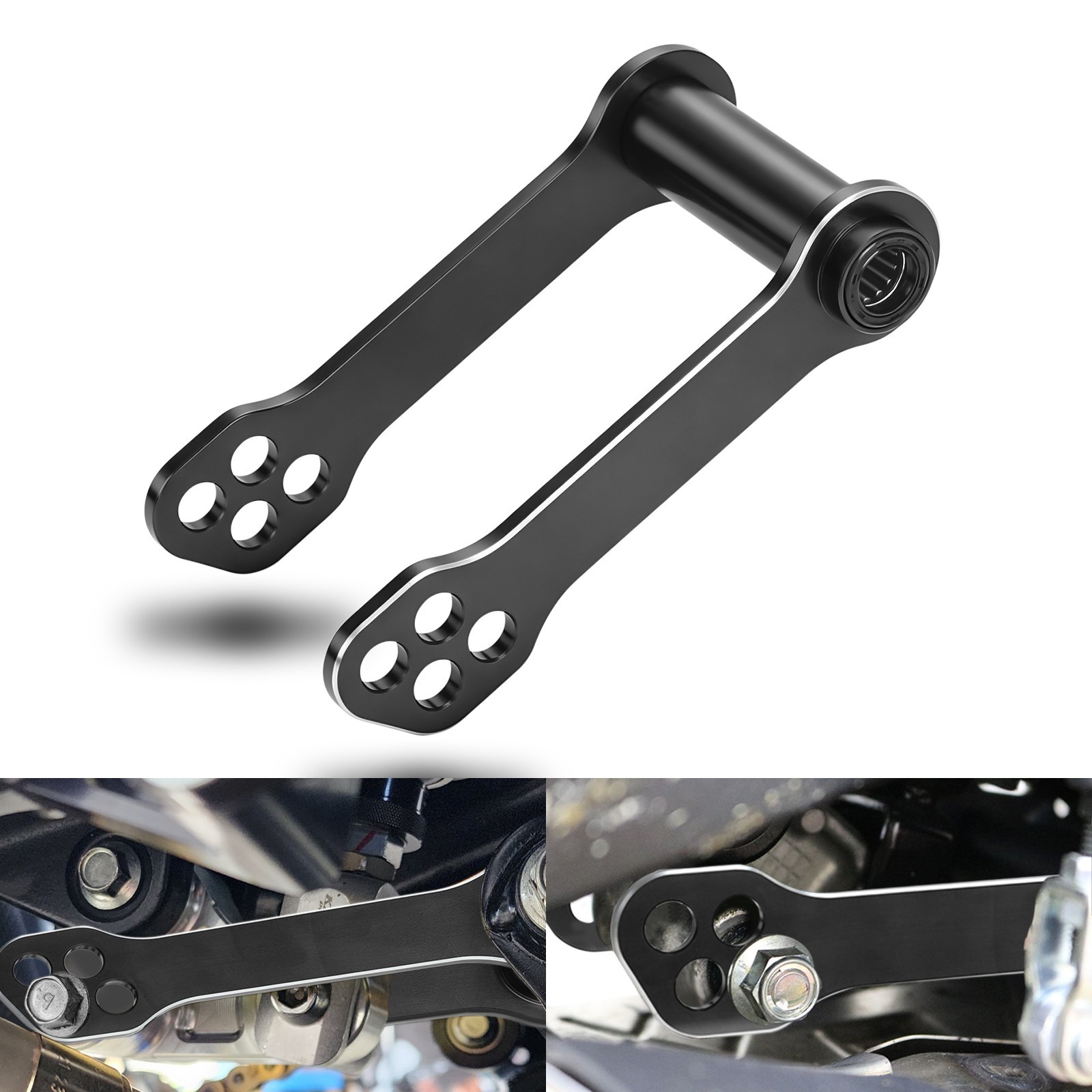 BLACK ADJUSTABLE LOWERING LINK FOR SUZUKI GSX-8R / GSX-8S / GSX-8T / GSX-8TT