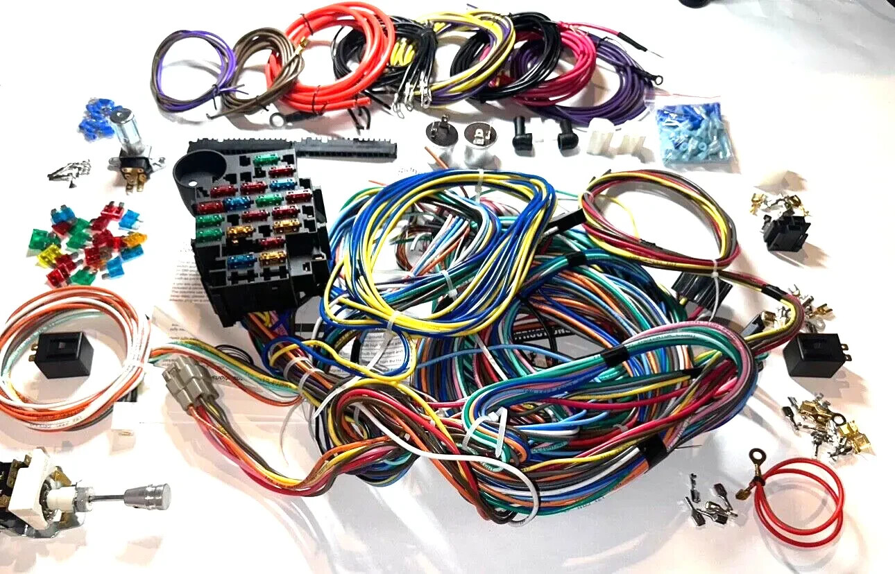 For 1960-1986 Chevy GMC Pickup Truck Wire Harness Universal Wiring 22 Circuit 18 For 1960-1986 Chevy GMC Pickup Truck Wire Harness Universal Wiring 22 Circuit 18