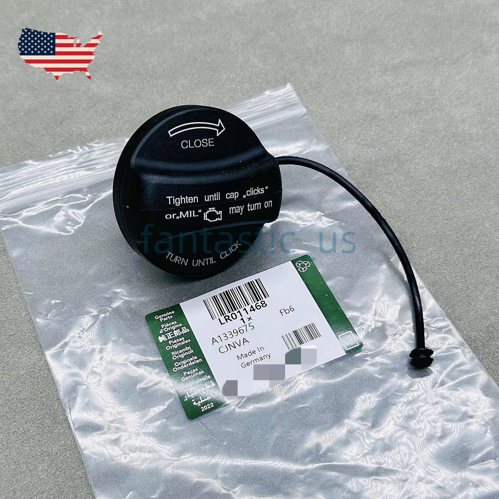 New For Range Rover L322 Land Rover Gas Filler Top Fuel Tank Cap with Strap US