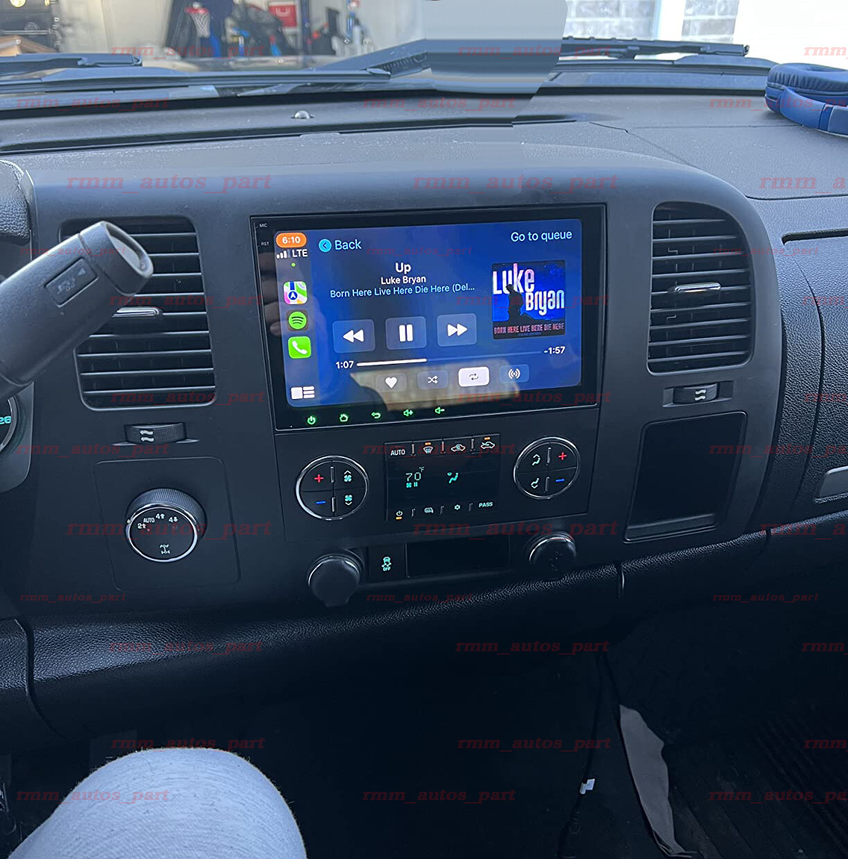 For 2009-2012 Chevy Silverado Apple Carplay Radio Android 13 GPS NAVI WIFI 64G