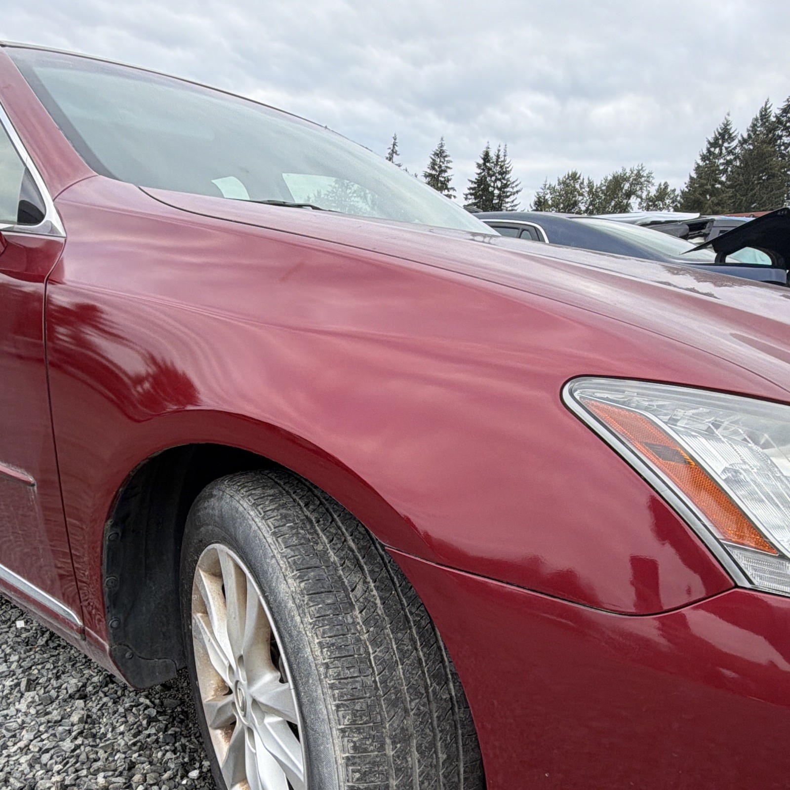 2007-2012 Lexus ES350 Front Right Passenger Side RED Fender Panel OEM Color: 3R1