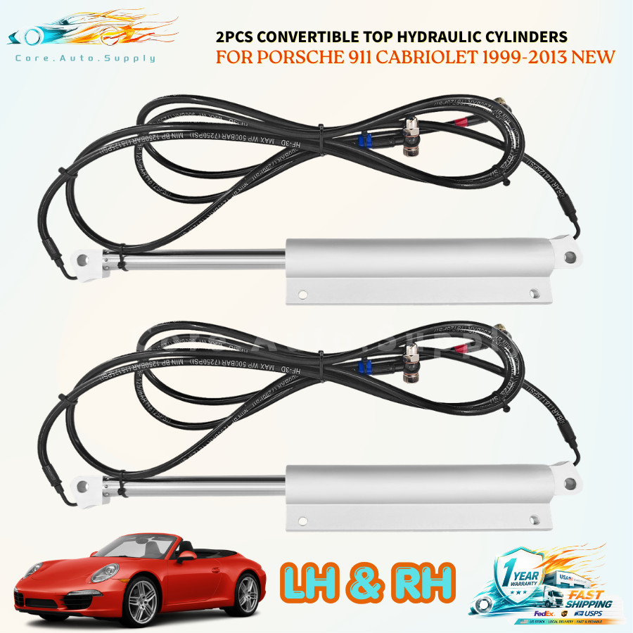 2PCS CONVERTIBLE TOP HYDRAULIC CYLINDERS FOR PORSCHE 911 CABRIOLET 1999-2013 NEW 2PCS CONVERTIBLE TOP HYDRAULIC CYLINDERS FOR PORSCHE 911 CABRIOLET 1999-2013 NEW