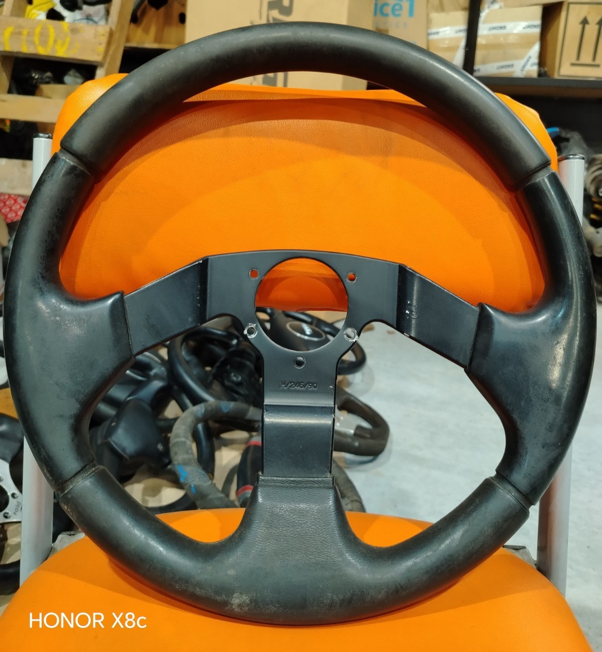 Renault Leather Sport Steering Wheel H/246/90 MEGA SALE Renault Leather Sport Steering Wheel H/246/90 MEGA SALE