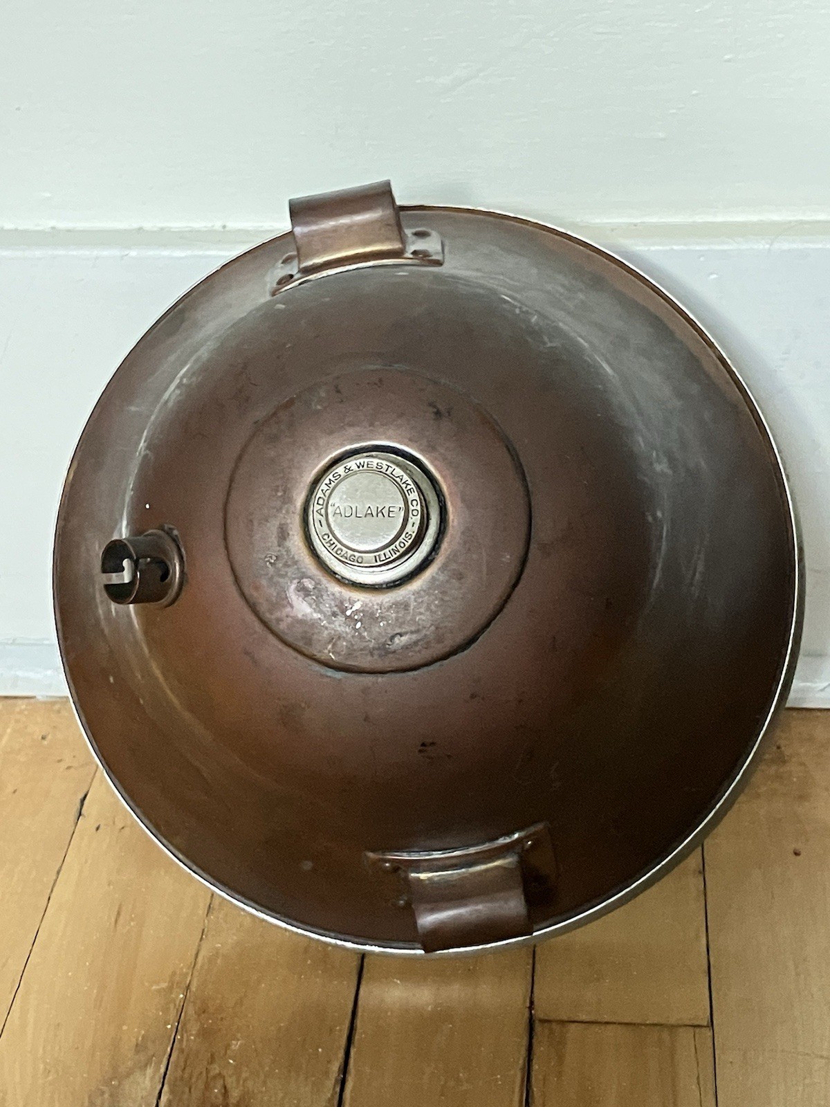 Antique 1915 ADLAKE Brass Headlamp Headlight Automobile Part