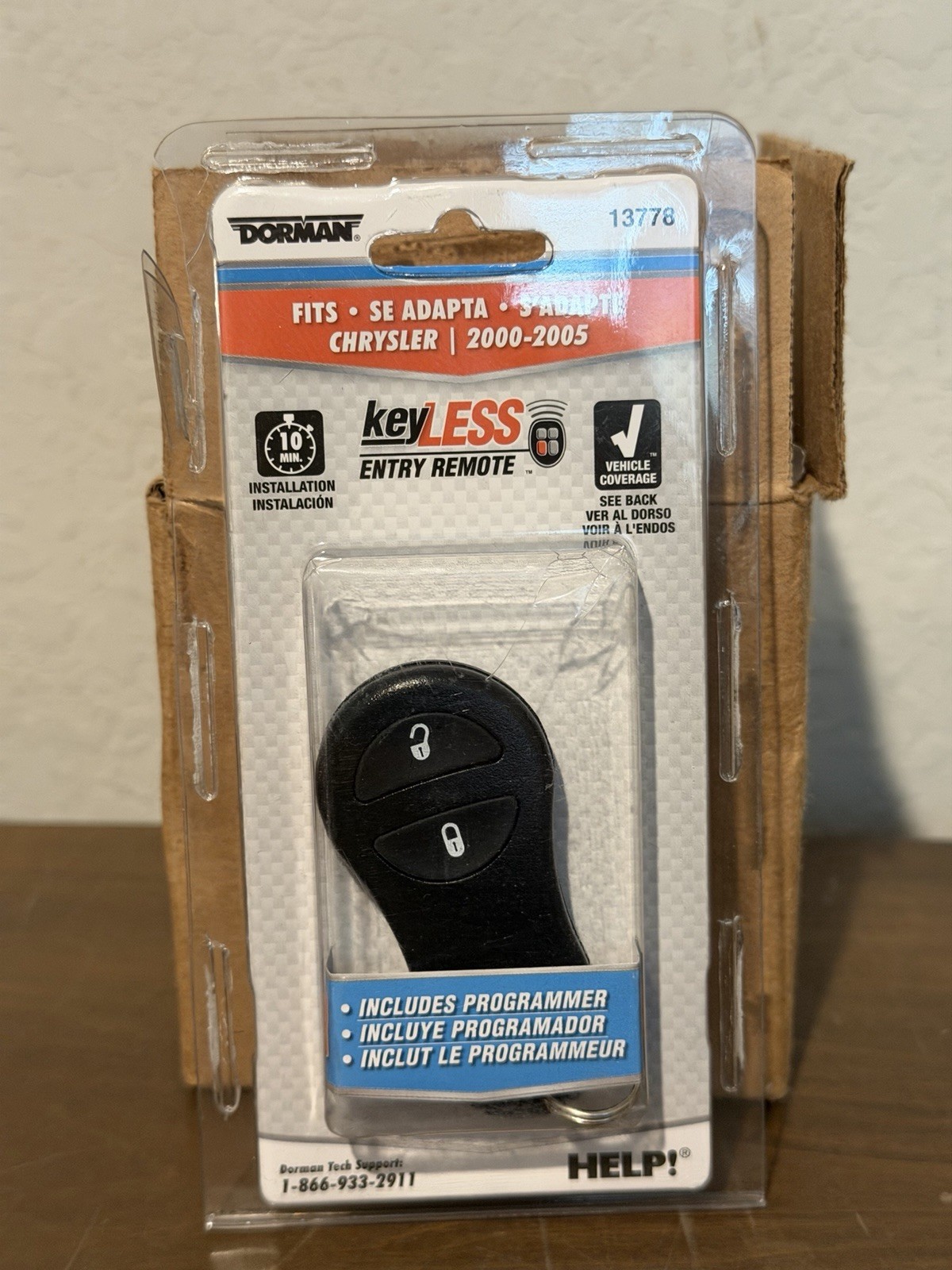 Dorman 13778 Keyless Entry 3-button Remote *NEW*