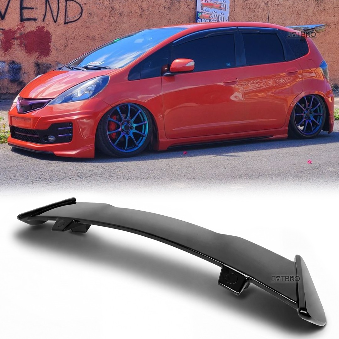 46'' Rear Roof Window Spoiler Wing Lip ABS Glossy Black For Honda Fit 2009-2013