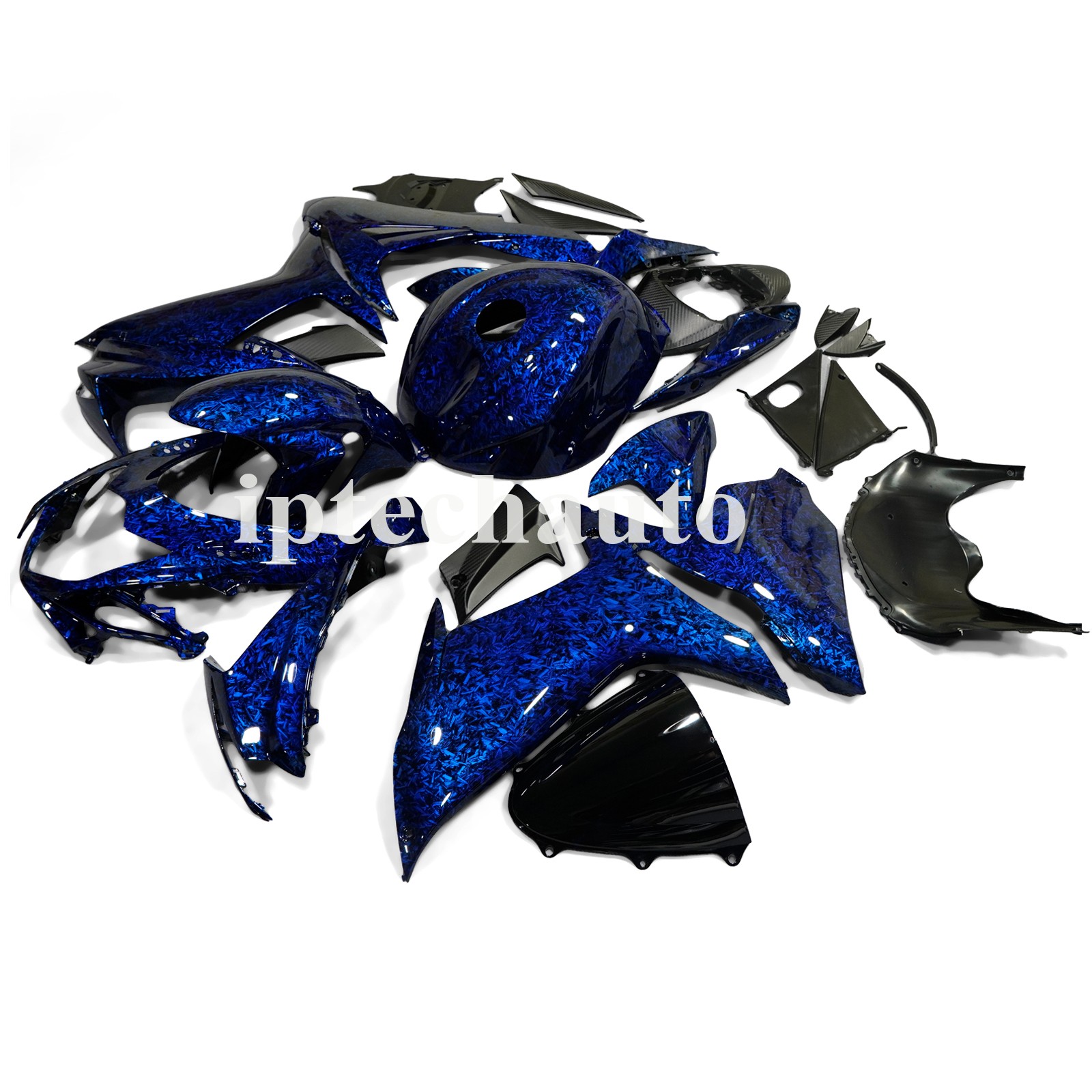 Blue Forged Carbon Fiber Fairings Body Kit+Tank For Suzuki GSXR600/750 2011-2026