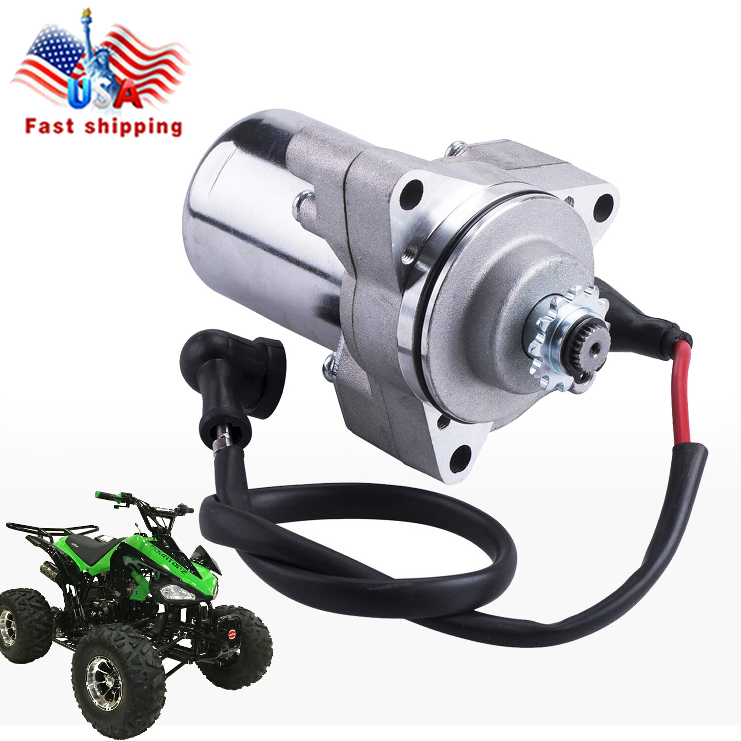 3 Bolt Starter W/Line For 110CC ATV TAOTAO JETMOTO ROKETA SUNL 50 70 90 110
