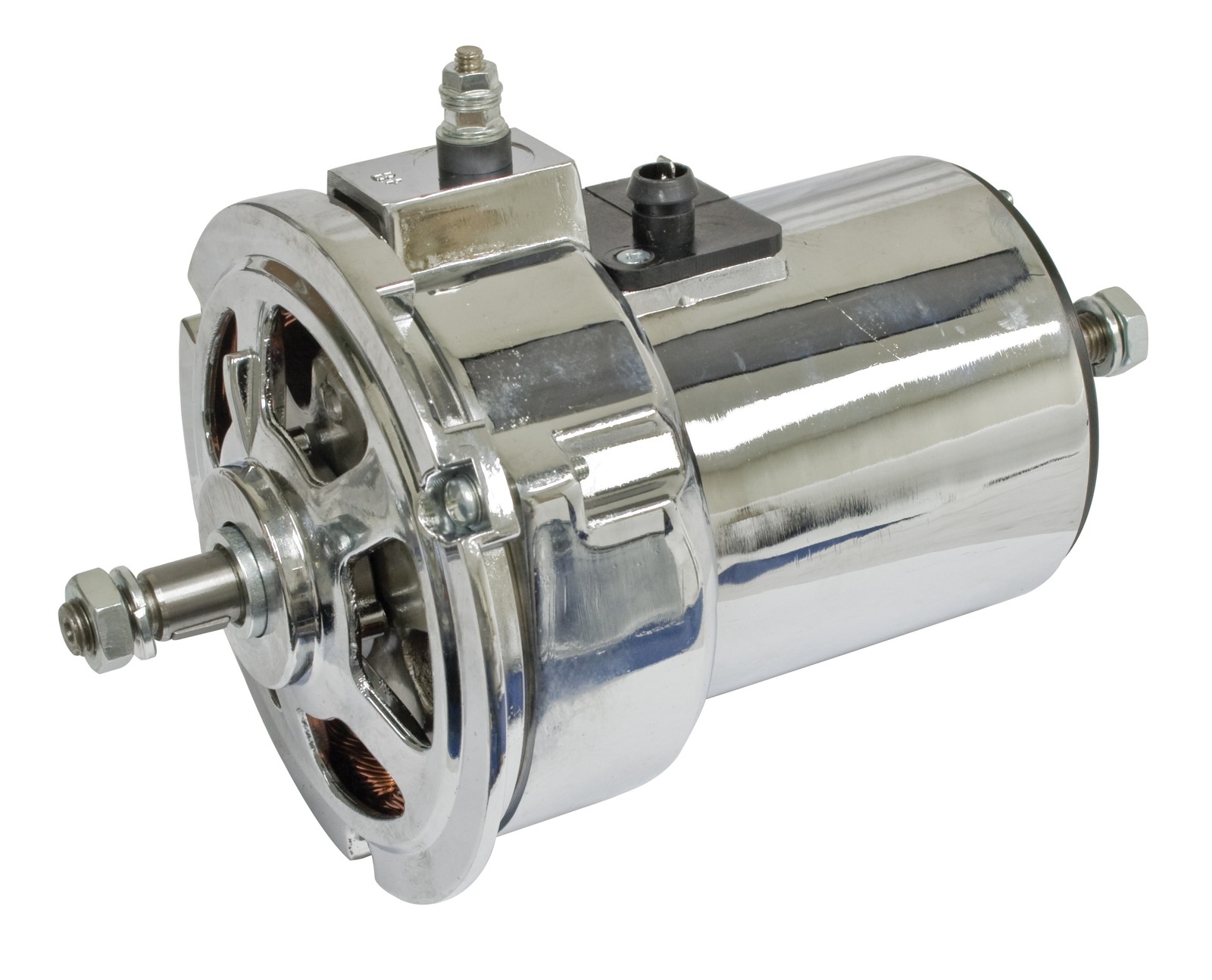 Empi 90 Amp Chrome Alternator for VW Beetle - 9463-7