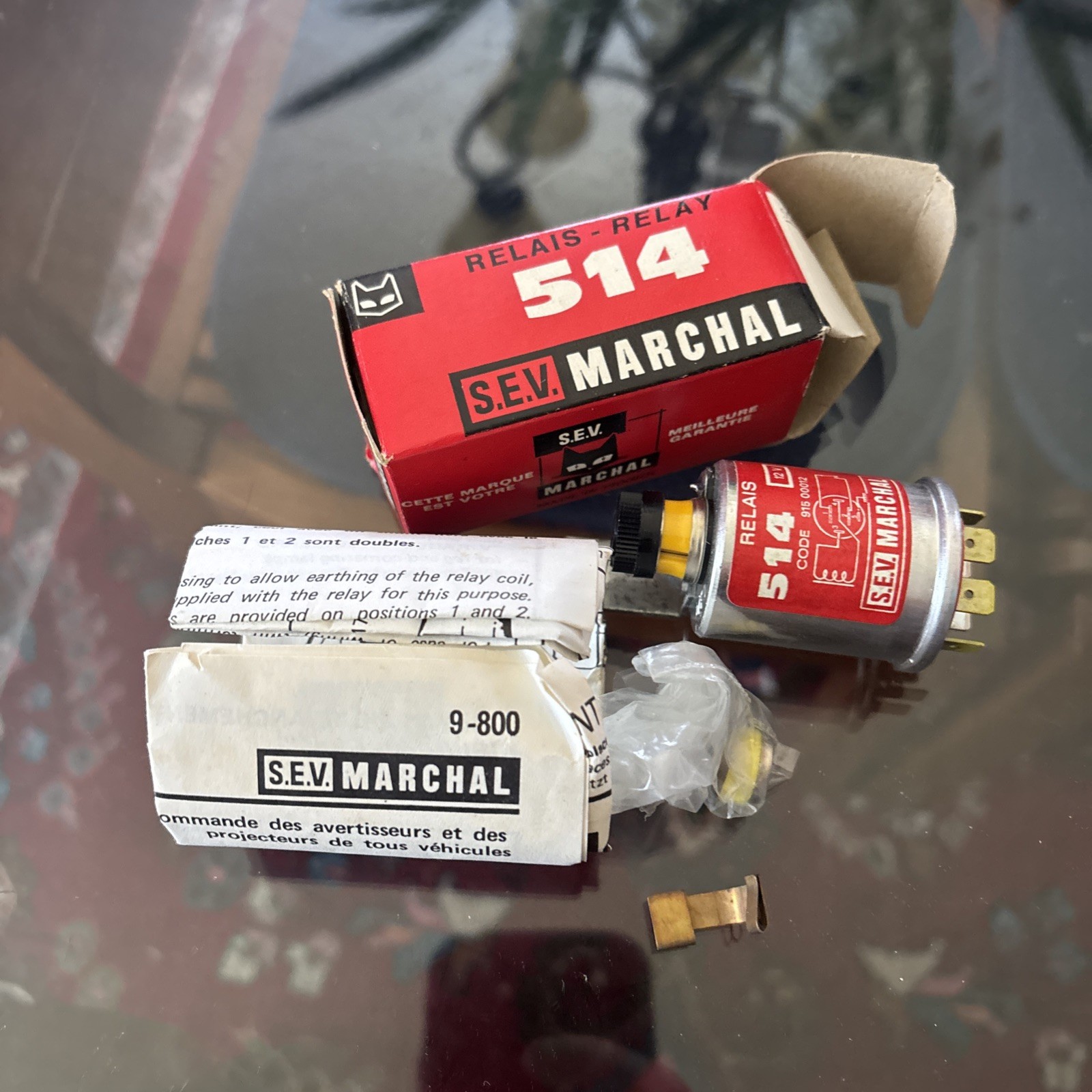 Vintage Appears New 514 Relay 915 00012  12volt Made In France Extra Fuse