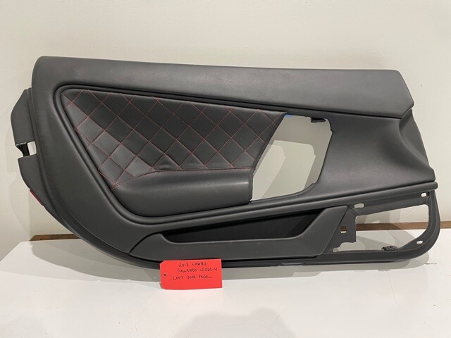 13 LAMBORGHINI GALLARDO LP560 LP550 LEFT BLACK LEATHER DOOR PANEL 10-13