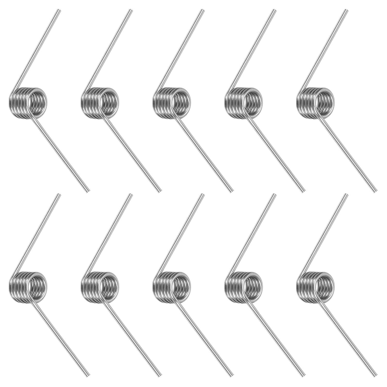 High-Quality 10pcs Stainless Steel Mechanical Springs - Compact DIY Essential