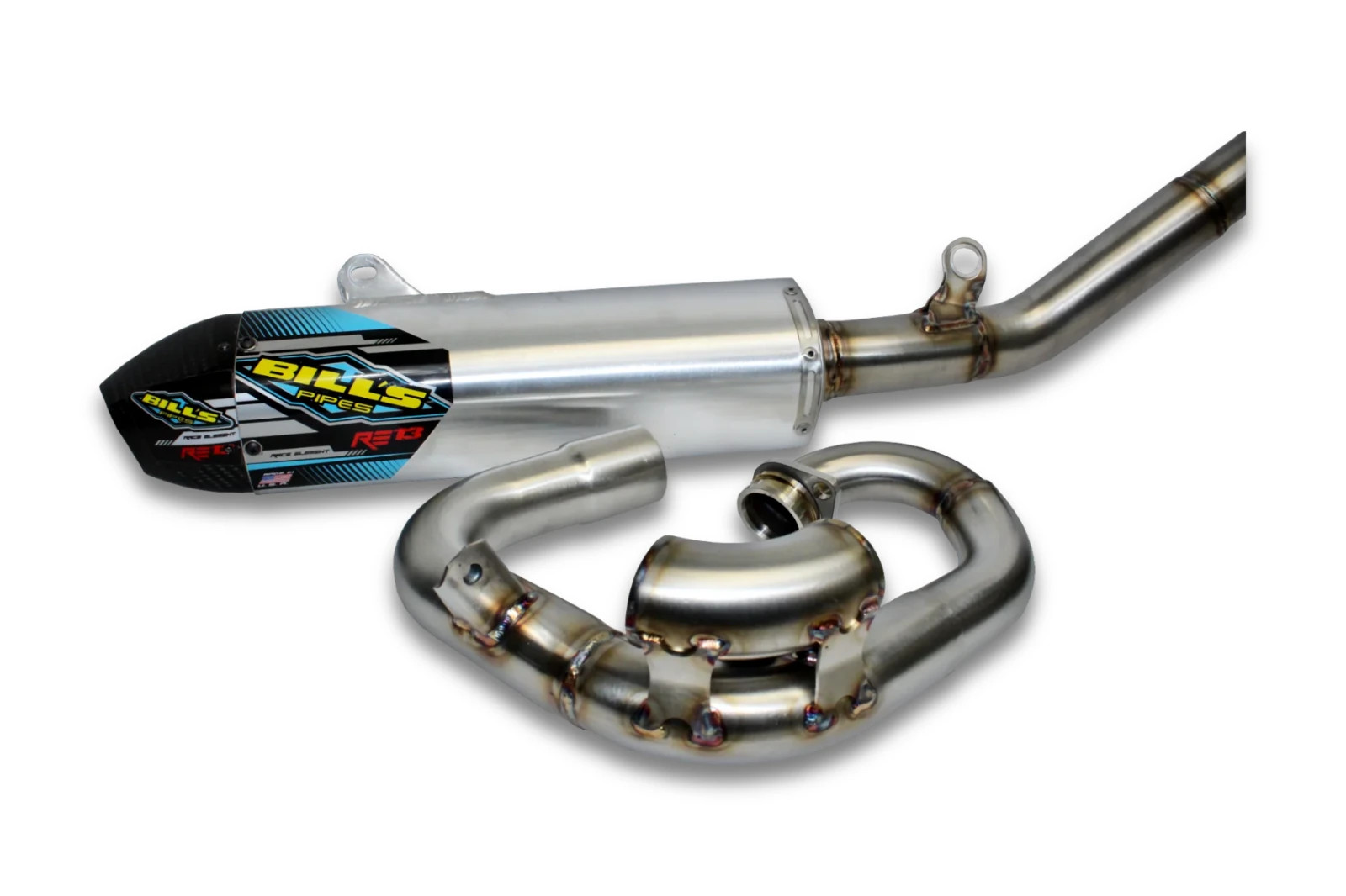 BILL'S PIPE RE-13 Yamaha YZ 250F 2019-2026 Carbon Full Exhaust System  Race Spec
