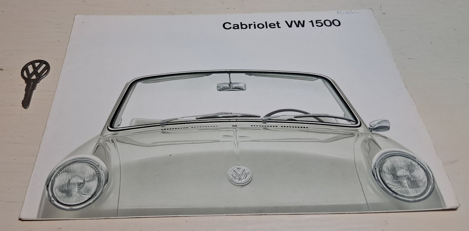 VW VolksWagen 1961 type3 Notchback Convertible dealership brochure