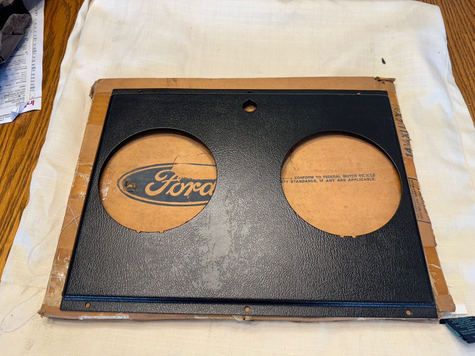 NOS Ford D1HZ-10876-A 1971 Later Instrument Cluster Bezel 
