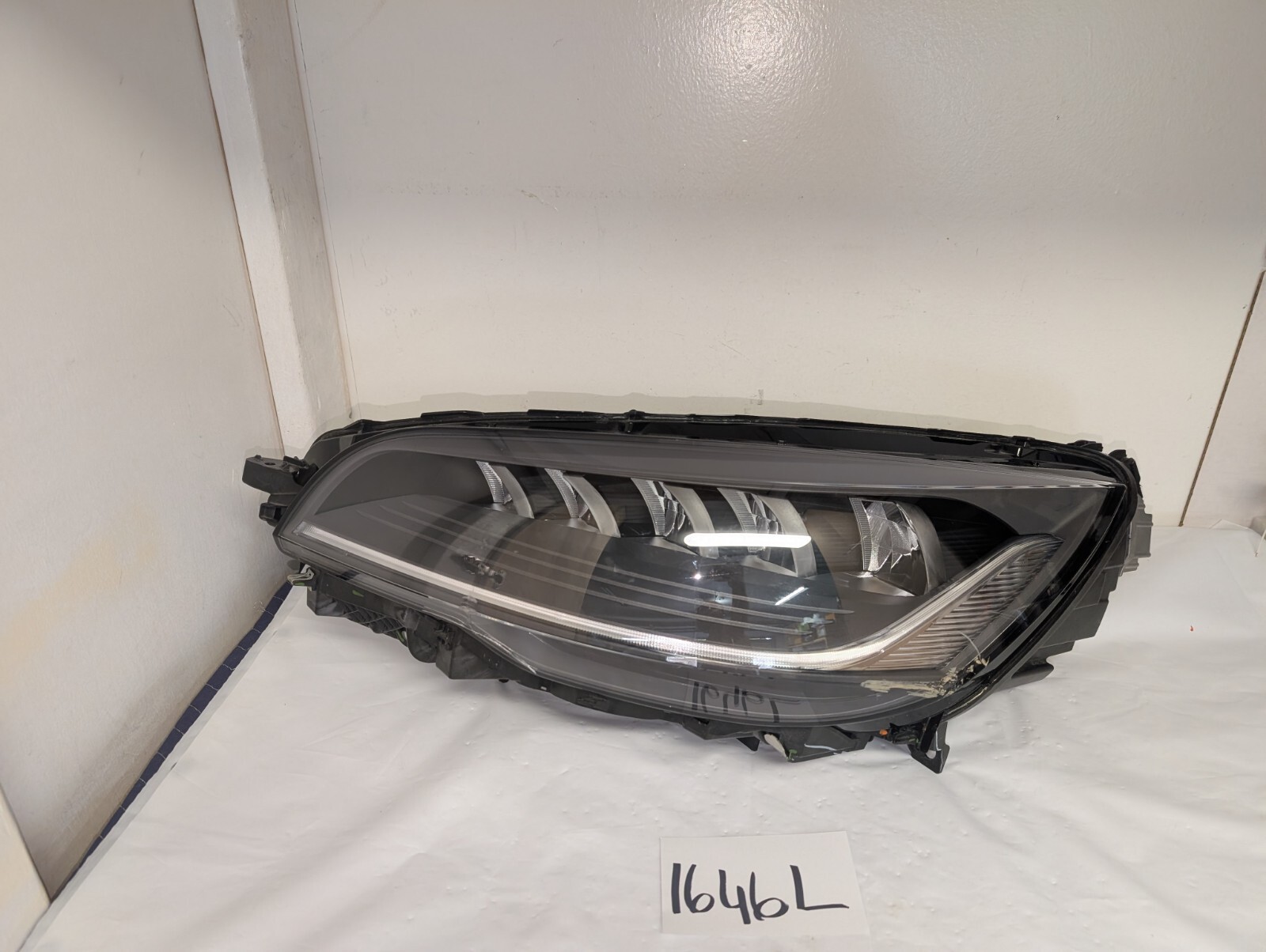 CRACK 2020-2024 LINCOLN AVIATOR LEFT DRIVER FRONT HEADLIGHT LAMP OEM