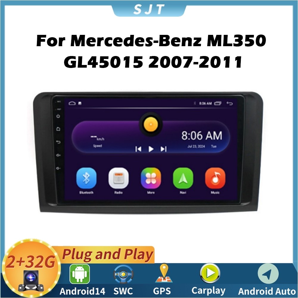 For Mercedes-Benz ML350 GL45015 2007-2011 Autoradios Multimedia Players Carplay