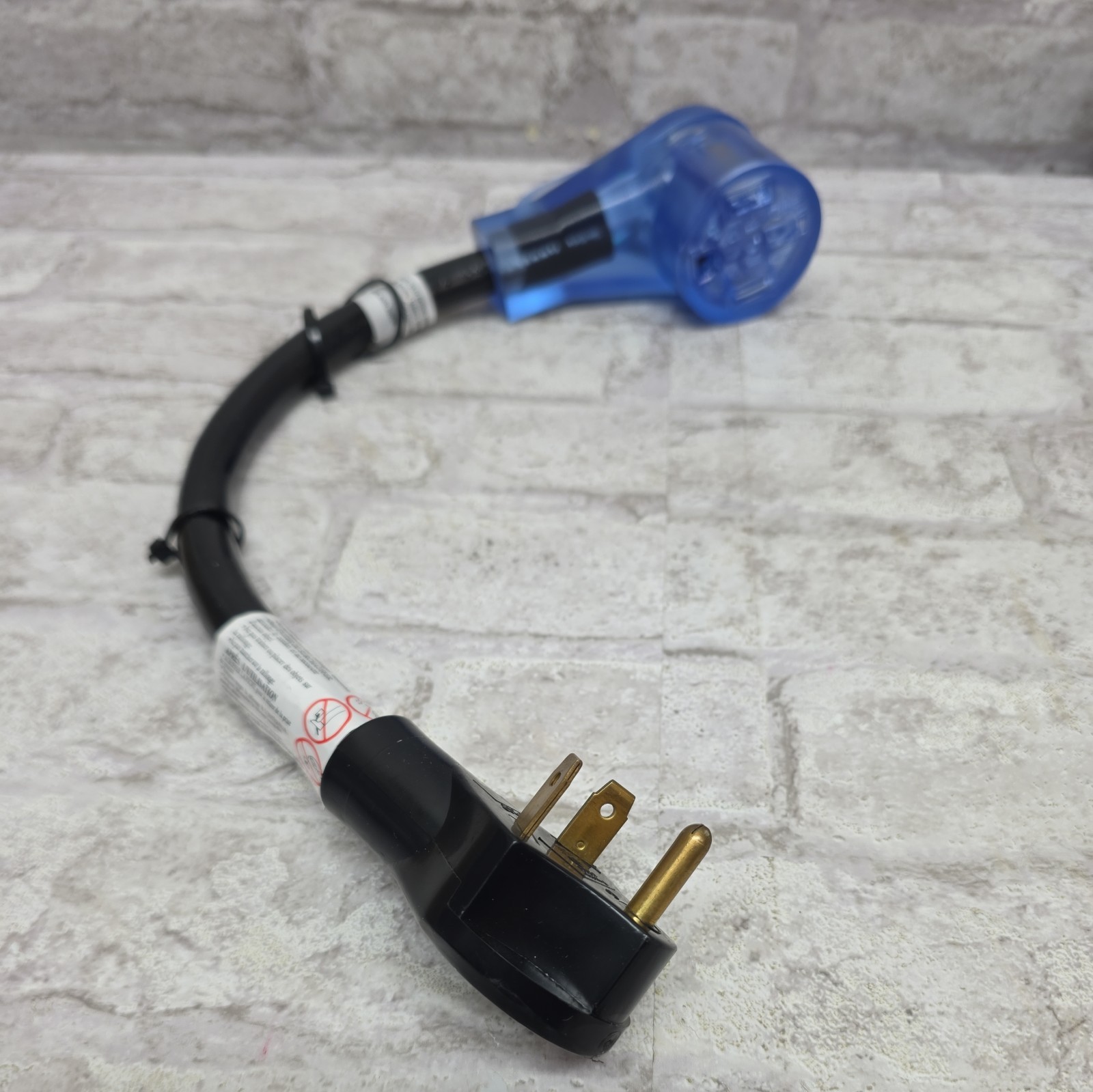 Auto Drive 10/3 Stw 50 Amp -30 Amp Rv Adapter Extension Cord With Lighted Ends