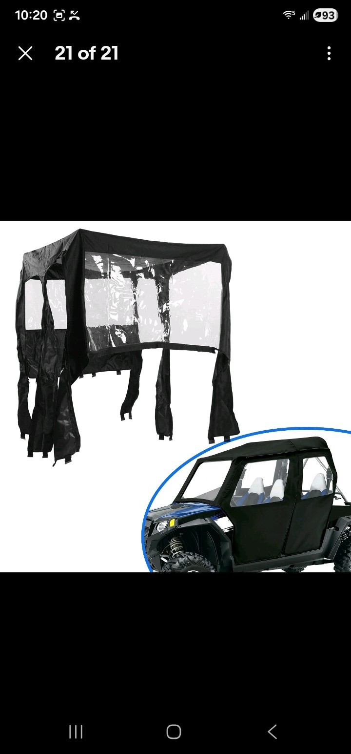 Full Cabin Cab Enclosure Soft Door For 2010-2014 Polaris RZR-4 800 900 Black Full Cabin Cab Enclosure Soft Door For 2010-2014 Polaris RZR-4 800 900 Black