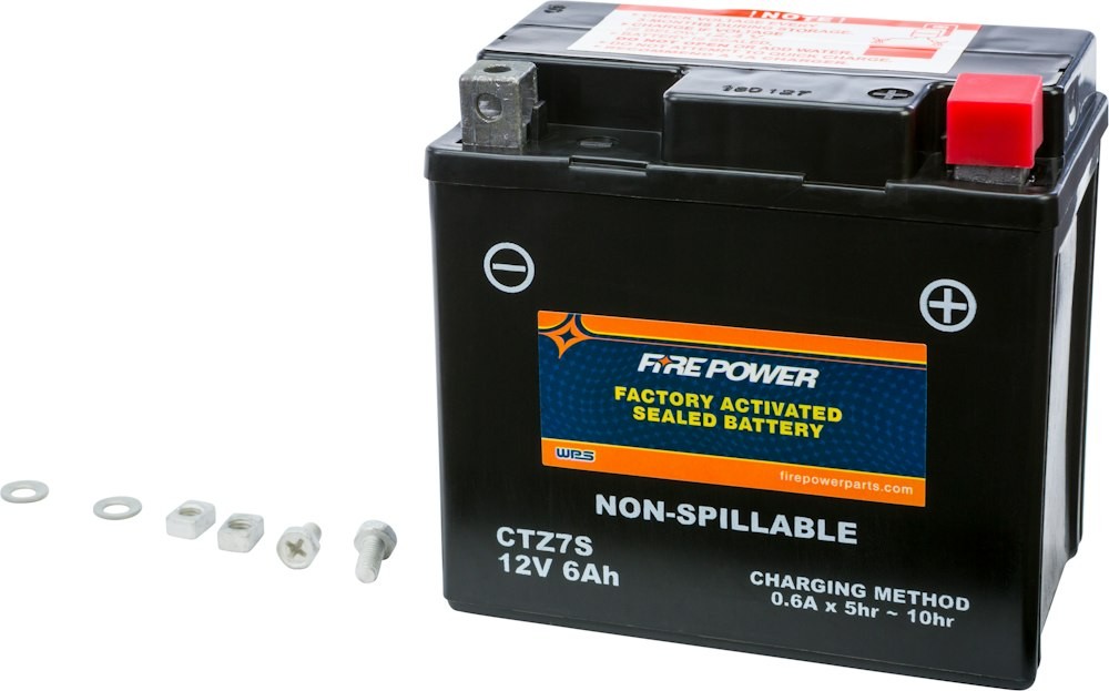 Firepower WPS Factory Activated Sealed Maintanence Free Motorcycle Battery CTZ7S