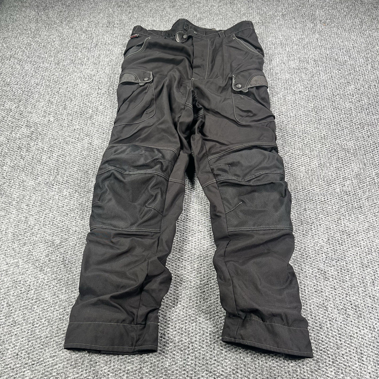 Olympia Moto Sports Cordura Motorcycle Pants 36 Padded Full Zip 3M Reflective Olympia Moto Sports Cordura Motorcycle Pants 36 Padded Full Zip 3M Reflective