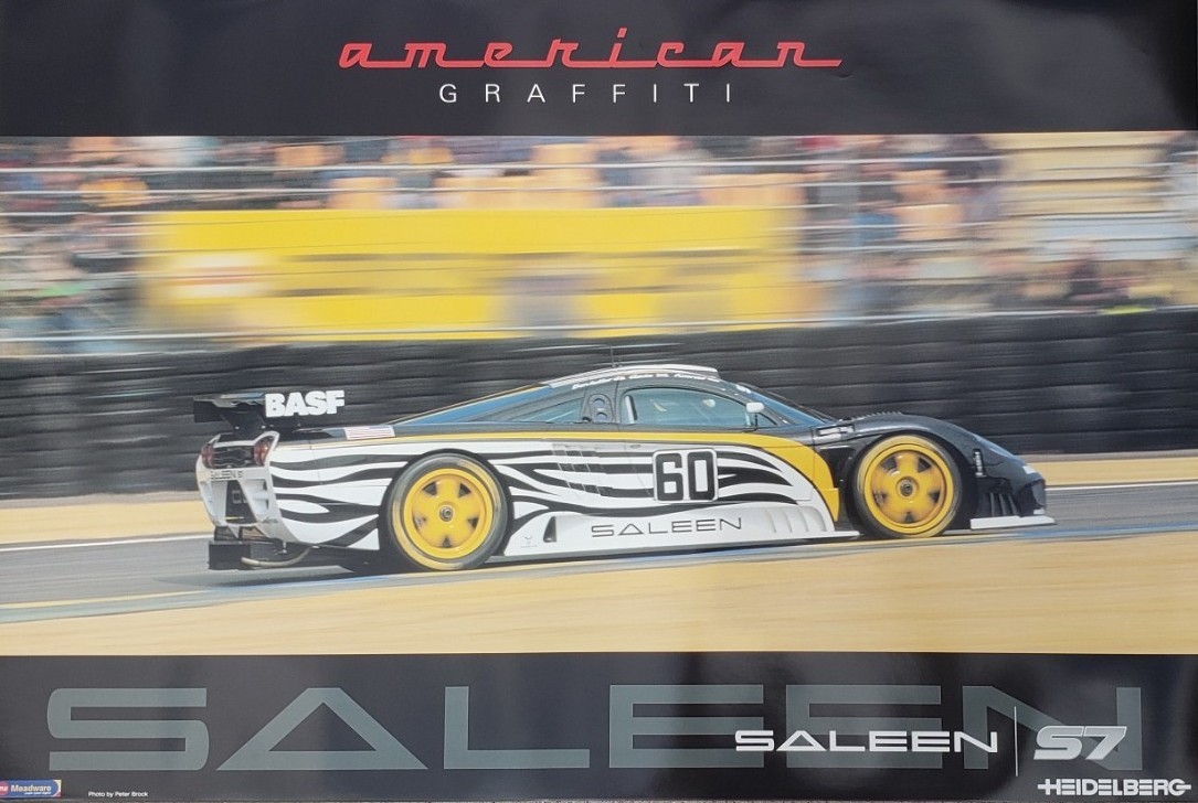 Saleen American Graffiti S7 Supercar Poster * S7R * Ships Worldwide & FREE to US
