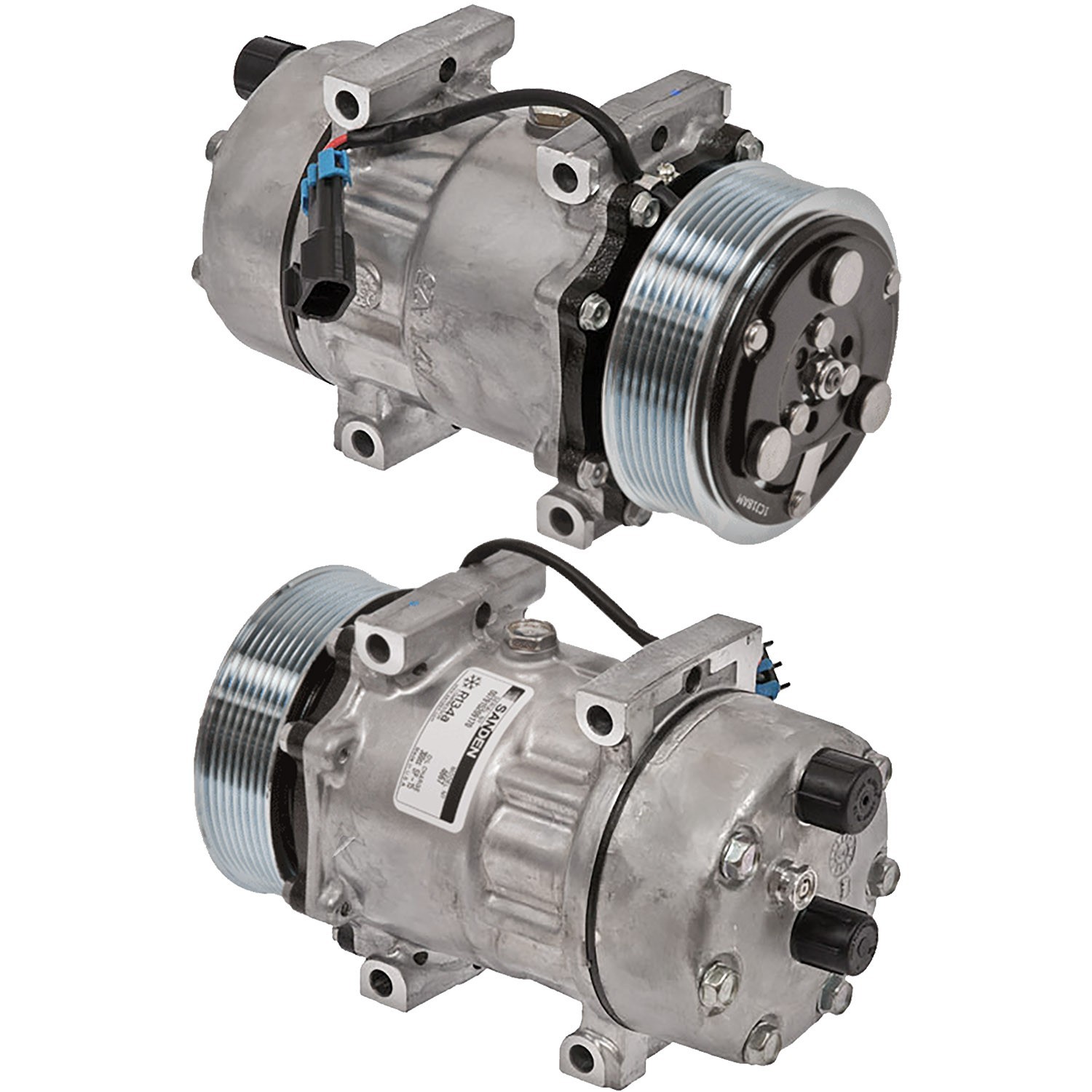 New Sanden 4667 A/C Compressor with Clutch Fits: F-650 F750 Kenworth Peterbilt
