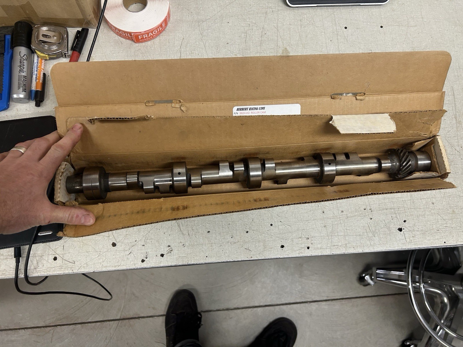 1957 1958 Chrysler Fire Power 392 Hemi Herbert Racing Roller Cam Shaft