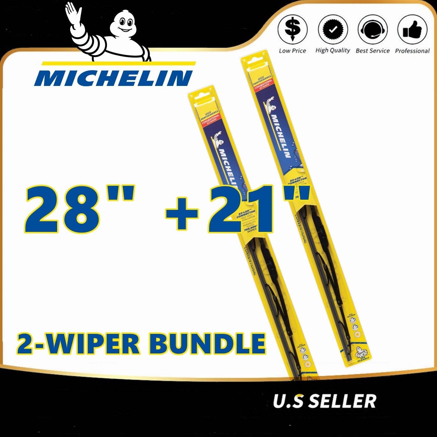 Matched Set of 2 Wipers 28