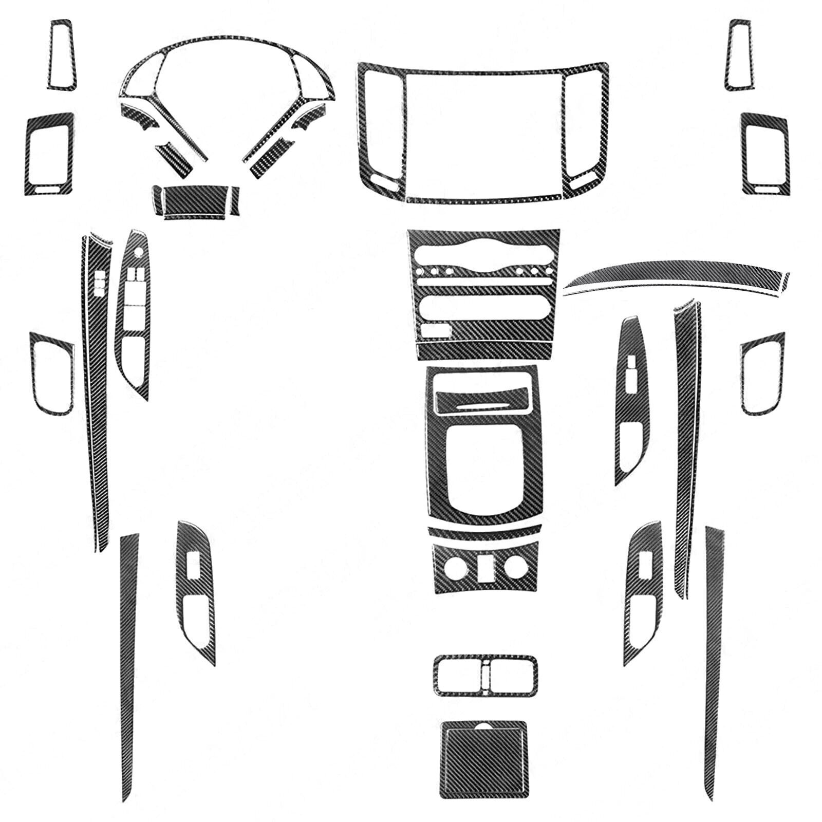 42Pcs Real Carbon Fiber Kits Full Interior Trim For Infiniti G37 Sedan 2010-2013