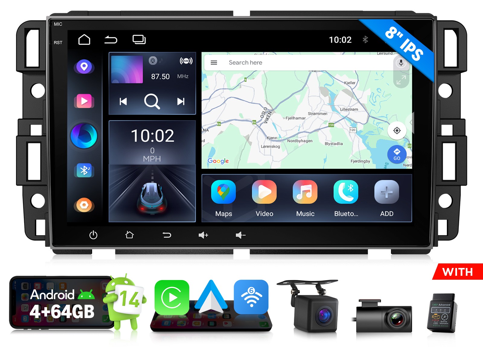 OBD+CAM+DVR+Android 14 8