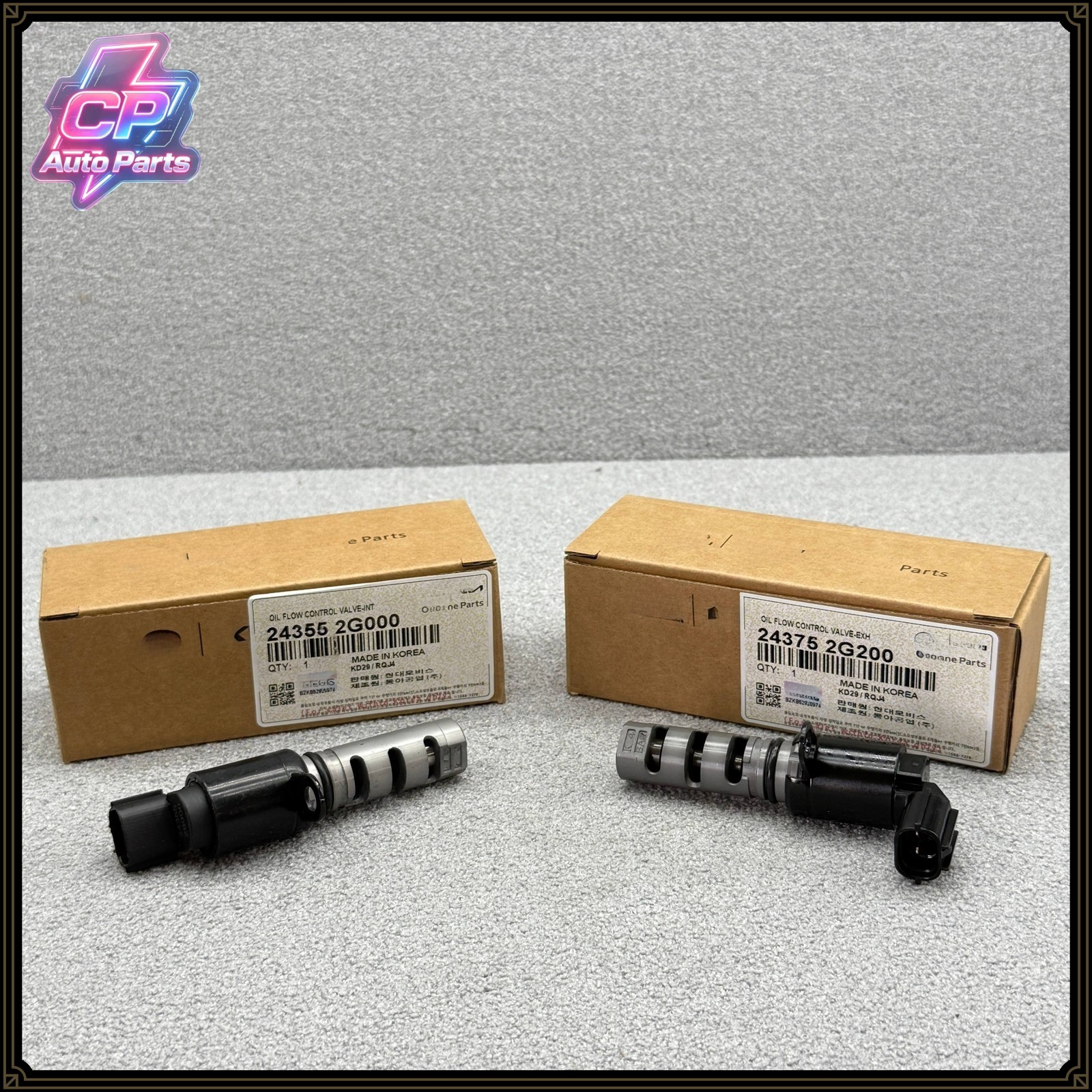 2Pcs Oil Flow Control Valve 24355-2G000 Fits 2009-2015 Hyundai Kia 2.0L 2.4L