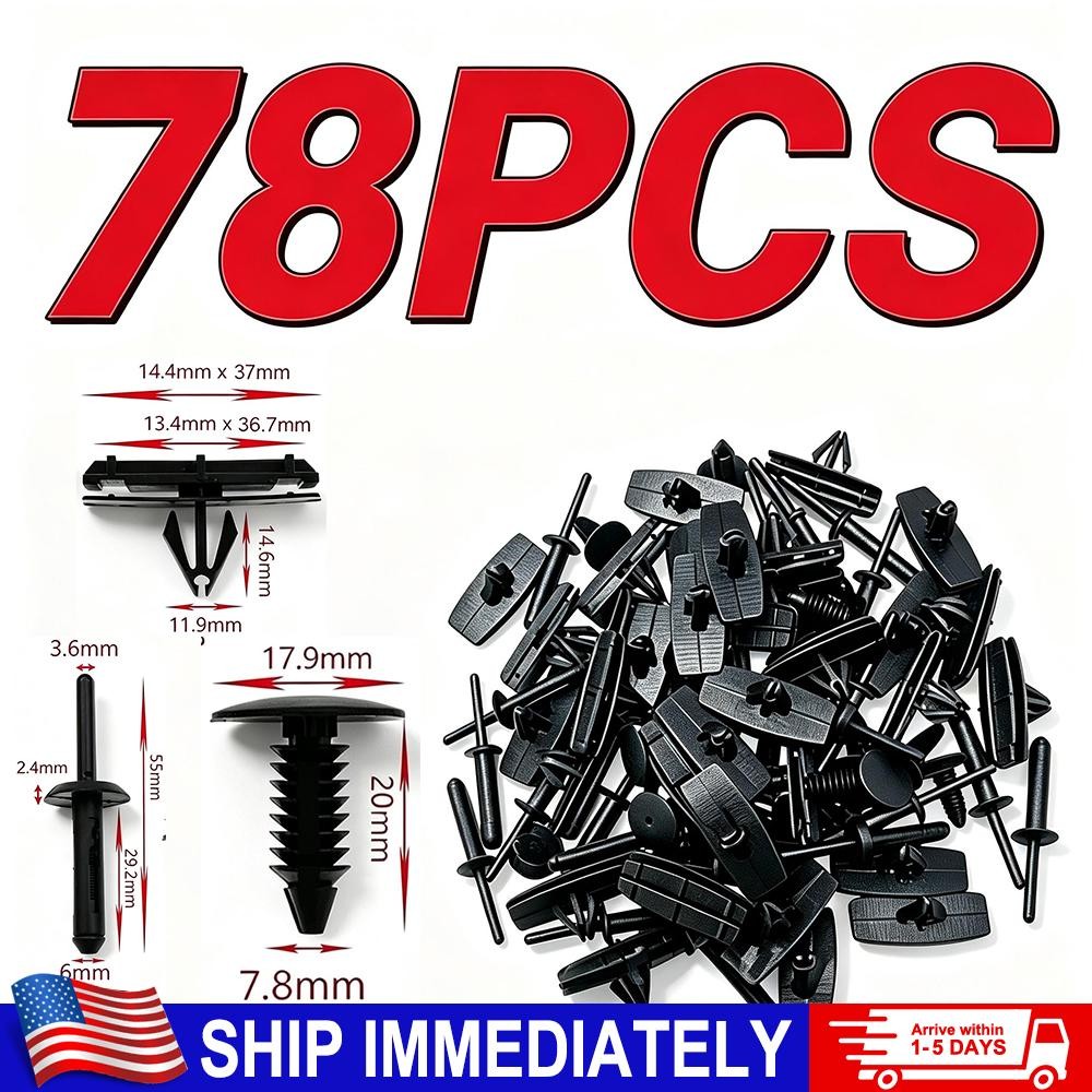 78X Full Fender Flare Hardware Clip Mounting Kit For 2016 Jeep Wrangler JK NEW
