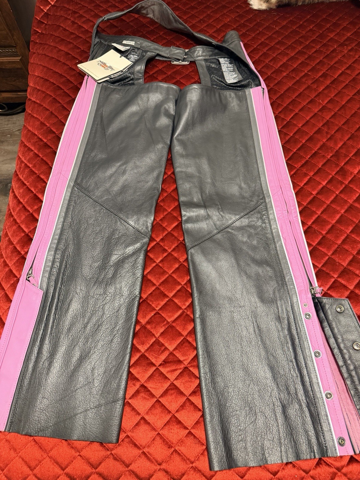 NWT Authentic Harley Davidson Woman’s Bike Chaps NWT Authentic Harley Davidson Woman’s Bike Chaps
