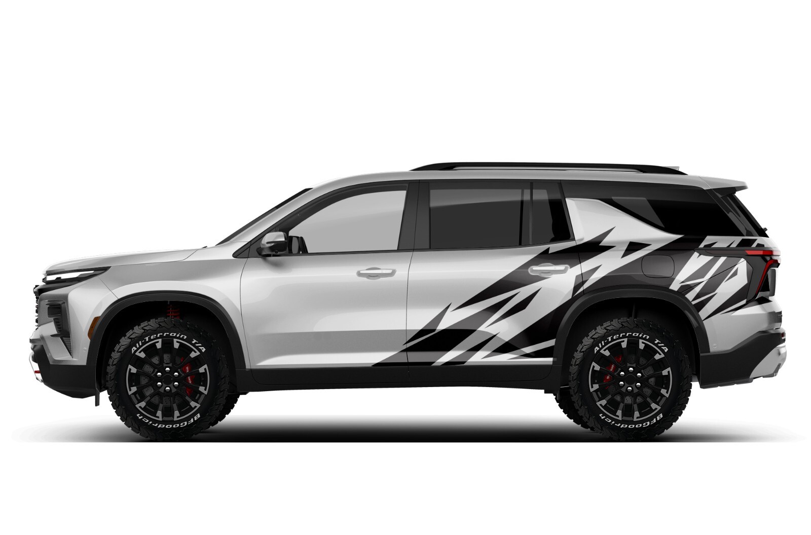 Pattern geometric decal sticker graphic design shapes kit For Chevrolet Traverse