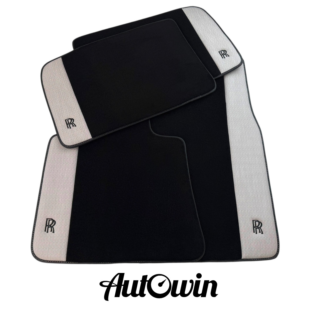 AutoWin Brand Floor Mats for Rolls Royce Phantom Drophead Coupe | Gray Leather