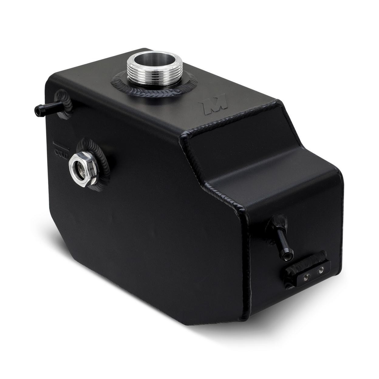 Mishimoto Engine Coolant Reservoir - Aluminum Expansion Tank, Black, fits Ford F
