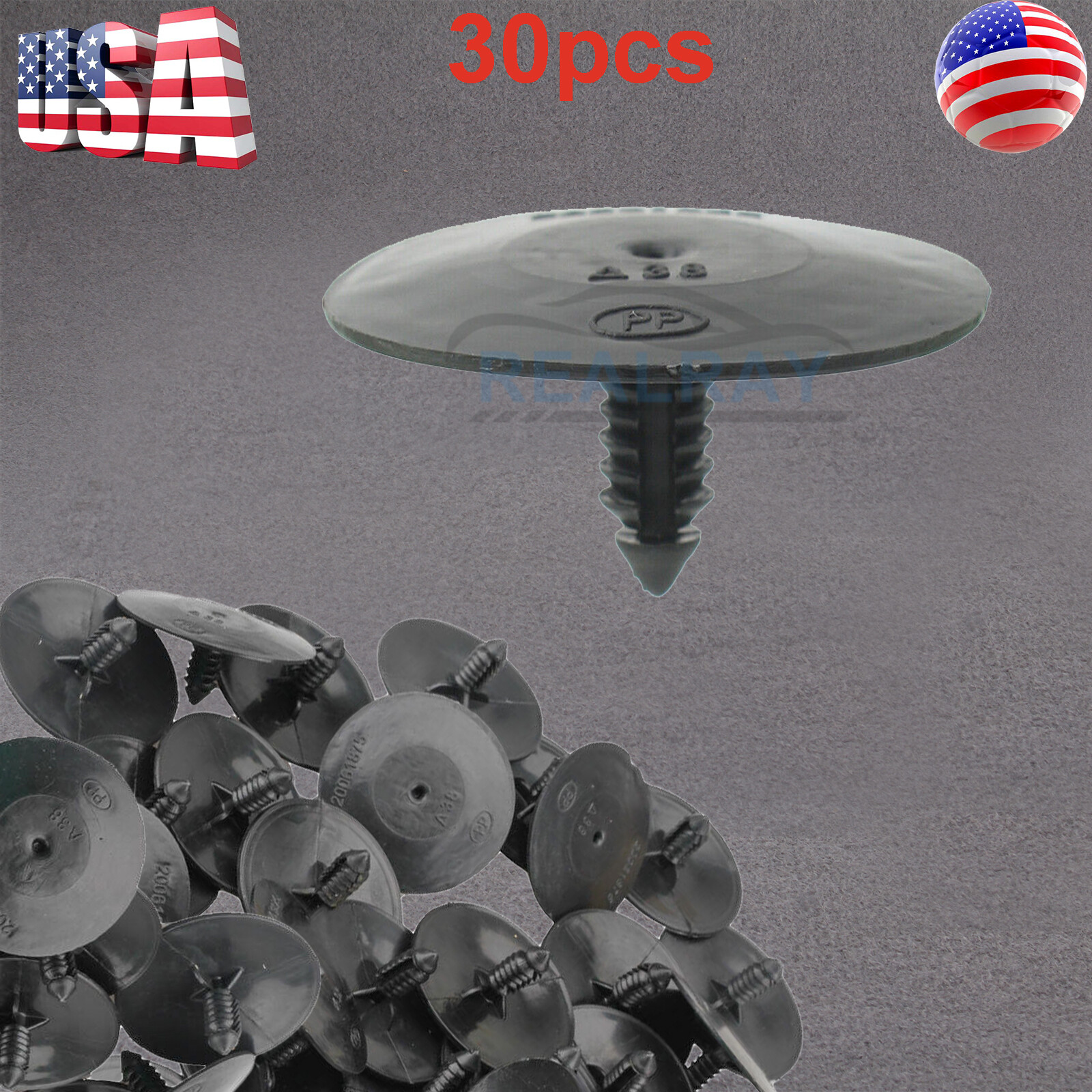 30pcs Fit GM 3078511, 3977775 hood insulation Retainer Fastener