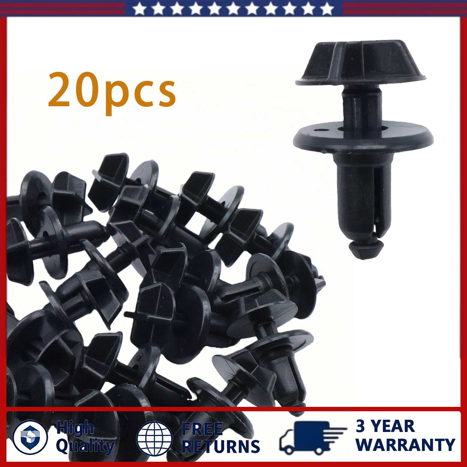 20pcs For Ford Mustang Battery Cover Pin Clip Screw Cowl Retainer W716510-S300