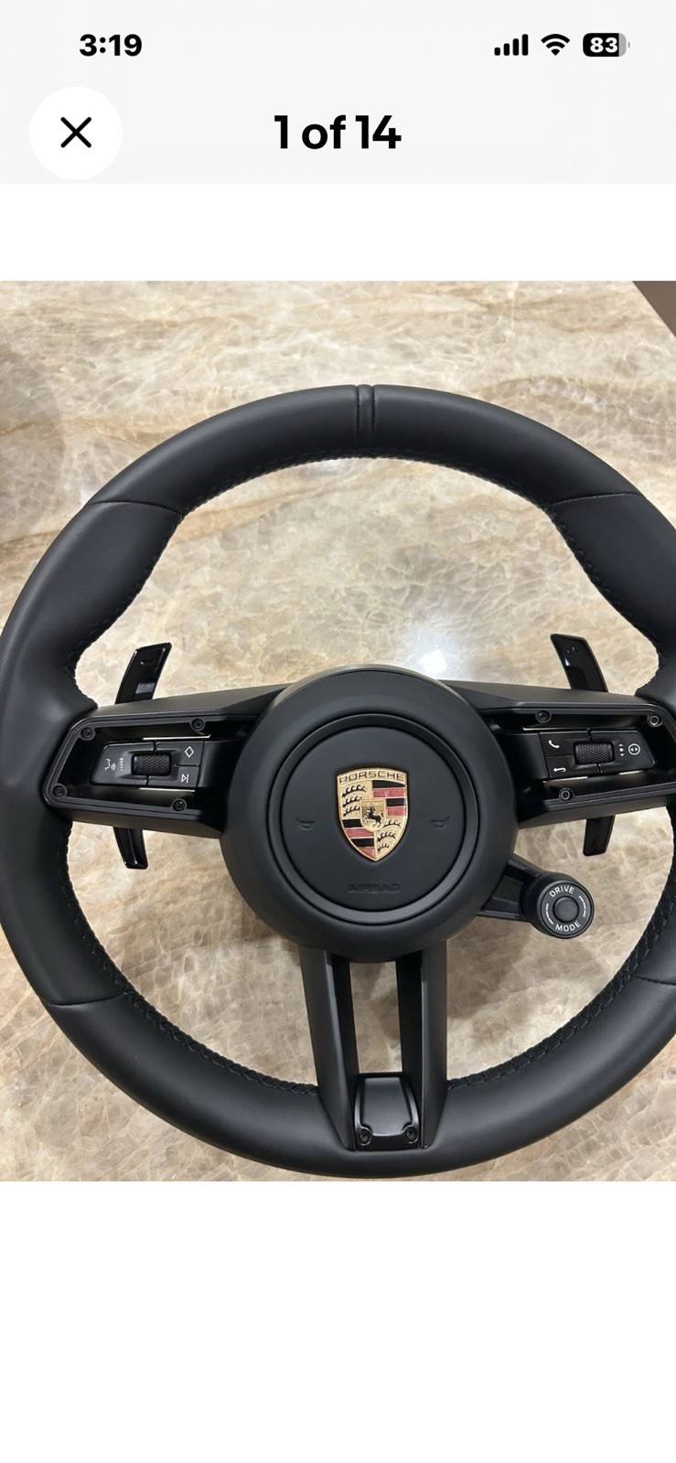 Brand New Porsche Full Leather Steering Wheel Brand New Porsche Full Leather Steering Wheel
