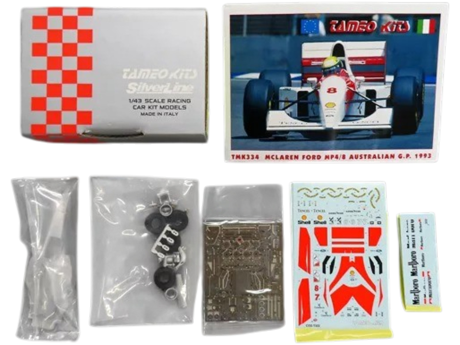 Tameo Silver Line 1/43 McLaren Ford MP4/8 Australian GP 1993 Senna TMK334 JPN