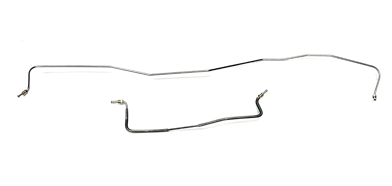 Stainless Rear Axle Brake Lines. Pair for Factory Rear Drum