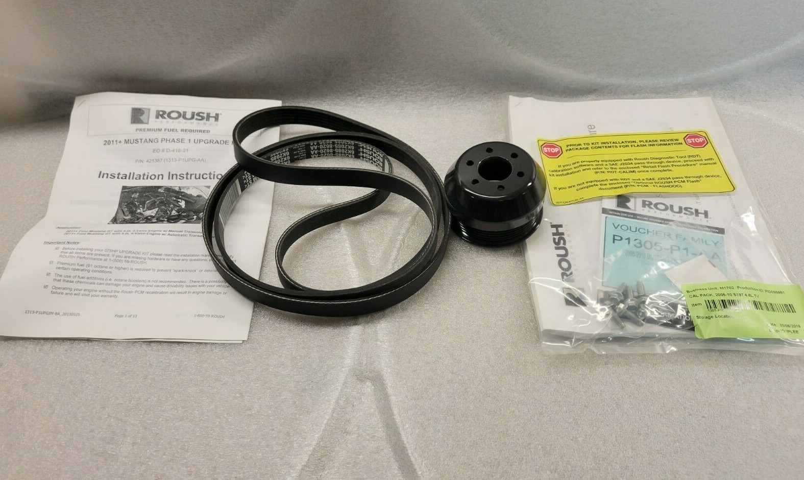 Roush Performance Phase 1 Supercharger Upgrade Kit Fits 2011-2014 ROUSH 421387 Roush Performance Phase 1 Supercharger Upgrade Kit Fits 2011-2014 ROUSH 421387